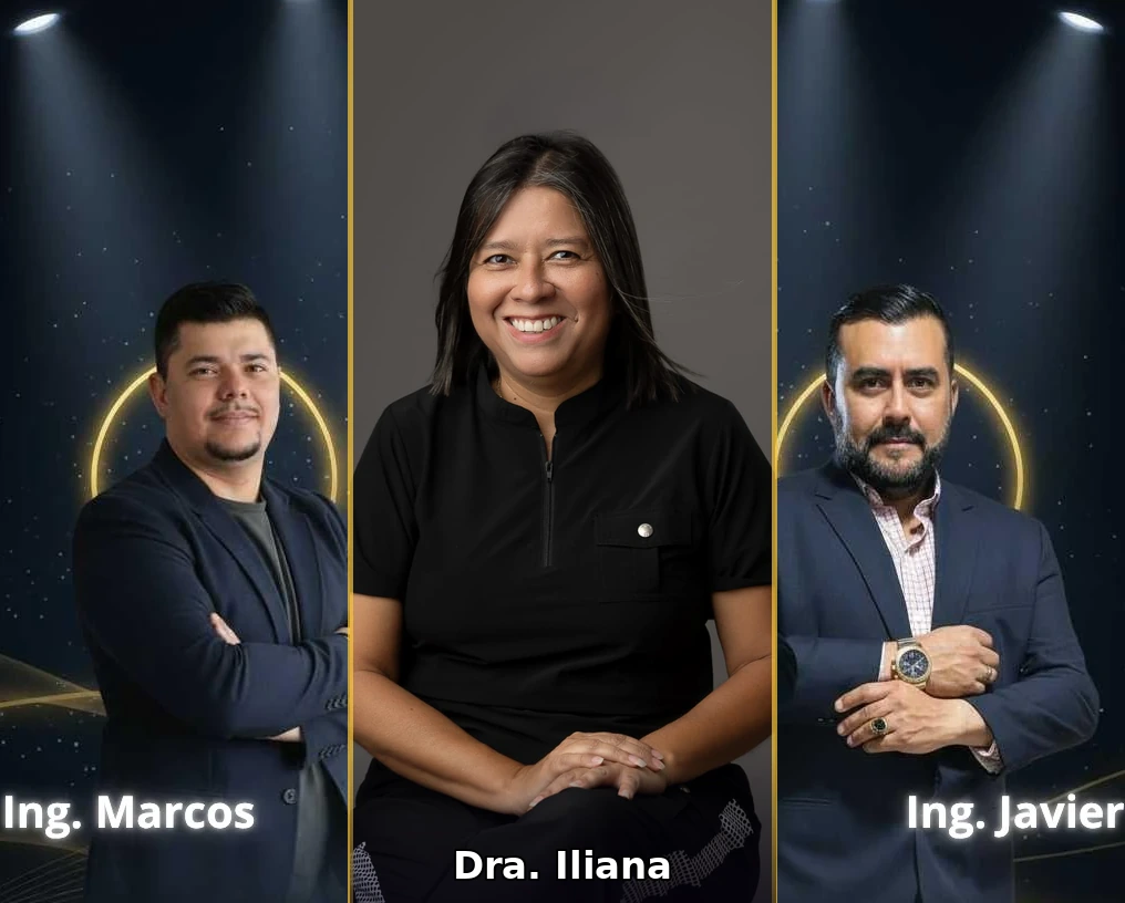 Equipo VIVRALUX: Ing. Marcos Granados, Dra. Iliana Carrillo e Ing. Javier Madrigal